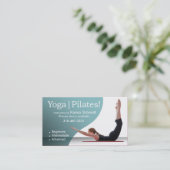 "ヨガ| Pilates!" Pilatesの指示、ヨガのクラス 名刺 (スタンド正面)