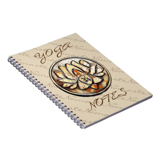 ヨガOmの記号 ノートブック (右側)
