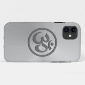 ヨガOmはステンレス鋼の効果と一周します Case-Mate iPhoneケース (裏面(横))