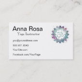 *~*ヨガOMオウムロータスマンダラ先生インストラクター 名刺 (裏面)