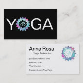 *～*ヨガOMオウムロータス先生インストラクター曼荼羅 名刺 (正面/裏面)