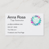 *～*ヨガOMロータスオウム曼荼羅先生インストラクター 名刺 (裏面)