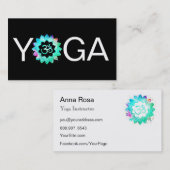 *~*ヨガOM先生インストラクターオウムロータスマンダラ 名刺 (正面/裏面)