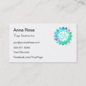 *~*ヨガOM先生インストラクターオウムロータスマンダラ 名刺 (裏面)