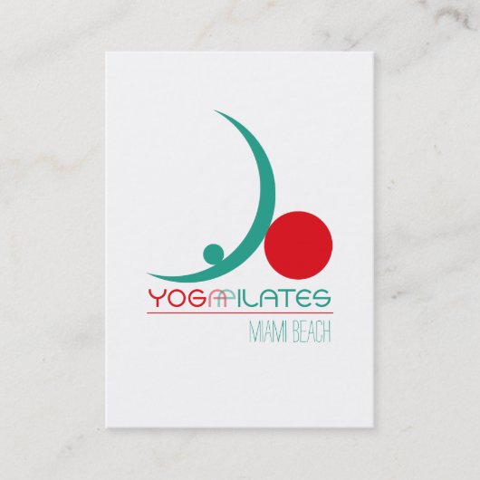 ヨガPilates -名刺 名刺 (正面)
