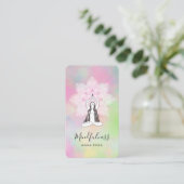 *~*ヨガQR瞑想マインドフルネスマンダラ女神 名刺 (スタンド正面)