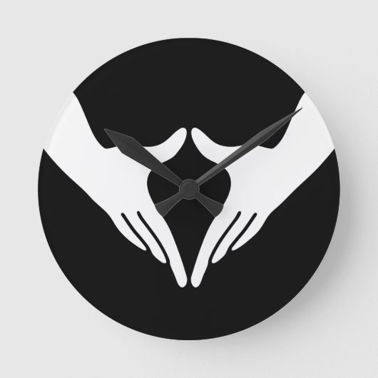 ヨガYoni Mudra ラウンド壁時計 (正面)