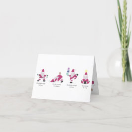 ヨギサンタヨガおもしろいプンクリスマスホリデーカード シーズンカード