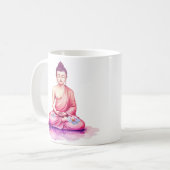 ヨギニ/仏陀の水彩画カップ、瞑想 コーヒーマグカップ (正面左)