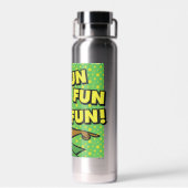 ヨギベアおもしろいおもしろいおもしろい ウォーターボトル (背面)