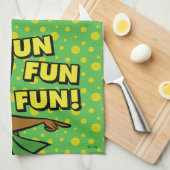 ヨギベアおもしろいおもしろいおもしろい キッチンタオル (四つ折り)