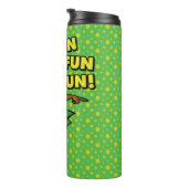 ヨギベアおもしろいおもしろいおもしろい タンブラー (回転右)