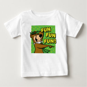 ヨギベアおもしろいおもしろいおもしろい ベビーTシャツ