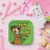 ヨギベアおもしろいおもしろいおもしろい ペーパープレート (パーティー)