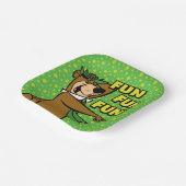 ヨギベアおもしろいおもしろいおもしろい ペーパープレート (傾斜あり)