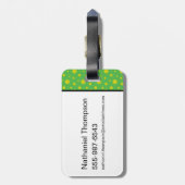 ヨギベアおもしろいおもしろいおもしろい ラゲッジタグ (裏面縦)