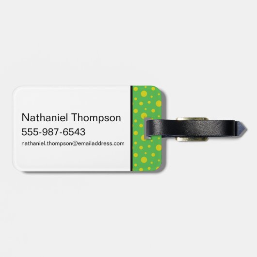 ヨギベアおもしろいおもしろいおもしろい ラゲッジタグ (裏面横)