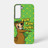 ヨギベアおもしろいおもしろいおもしろい SAMSUNG GALAXYケース (裏面)