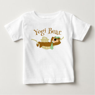 ヨギベアのピクニックハンモックの昼寝 ベビーTシャツ