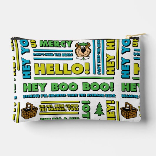 ヨギベアのピクニック引用文&おもしろいフレーズのパターン アクセサリーポーチ (裏面)