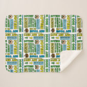 ヨギベアのピクニック引用文&おもしろいフレーズのパターン シェルパブランケット (正面(横))