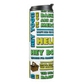 ヨギベアのピクニック引用文&おもしろいフレーズのパターン タンブラー (回転左)