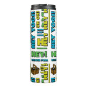 ヨギベアのピクニック引用文&おもしろいフレーズのパターン タンブラー (裏面)