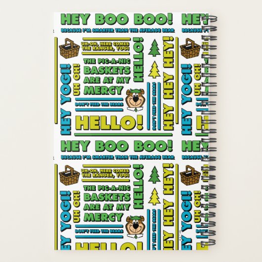 ヨギベアのピクニック引用文&おもしろいフレーズのパターン プランナー手帳 (裏面)