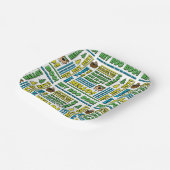 ヨギベアのピクニック引用文&おもしろいフレーズのパターン ペーパープレート (傾斜あり)