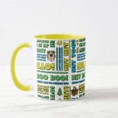 ヨギベアのピクニック引用文&おもしろいフレーズのパターン マグカップ (左)