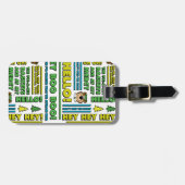 ヨギベアのピクニック引用文&おもしろいフレーズのパターン ラゲッジタグ (正面横)