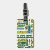 ヨギベアのピクニック引用文&おもしろいフレーズのパターン ラゲッジタグ (正面縦)