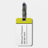 ヨギベアのピクニック引用文&おもしろいフレーズのパターン ラゲッジタグ (裏面縦)