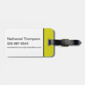 ヨギベアのピクニック引用文&おもしろいフレーズのパターン ラゲッジタグ (裏面横)