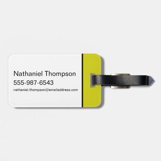 ヨギベアのピクニック引用文&おもしろいフレーズのパターン ラゲッジタグ (裏面横)