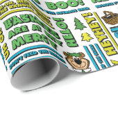 ヨギベアのピクニック引用文&おもしろいフレーズのパターン ラッピングペーパー (ロールコーナー)