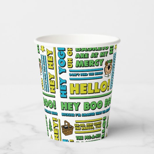 ヨギベアのピクニック引用文&おもしろいフレーズのパターン 紙コップ (裏面)