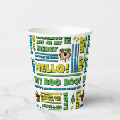 ヨギベアのピクニック引用文&おもしろいフレーズのパターン 紙コップ (左)