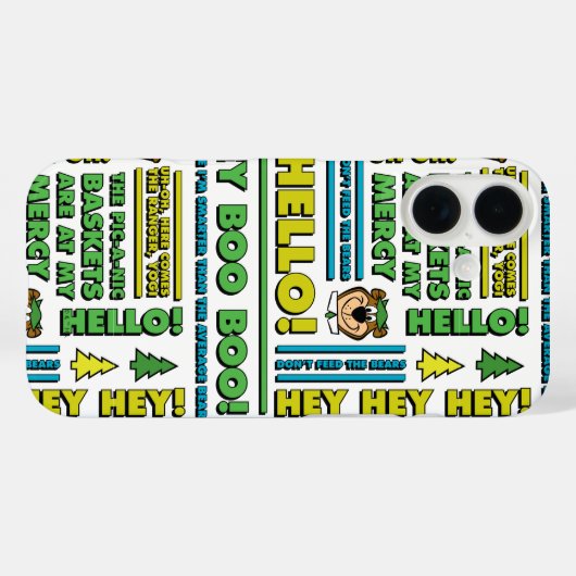 ヨギベアのピクニック引用文&おもしろいフレーズのパターン Case-Mate iPhoneケース (裏面 (横))