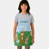 ヨギベアアンドフレンズクラシックポーズ エプロン (インサイチュ)