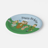 ヨギベアアンドフレンズクラシックポーズ ペーパープレート (アングル)