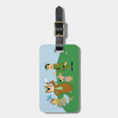 ヨギベアアンドフレンズクラシックポーズ ラゲッジタグ (正面縦)