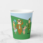 ヨギベアアンドフレンズクラシックポーズ 紙コップ (裏面)