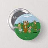 ヨギベアアンドフレンズクラシックポーズ 缶バッジ (正面&裏面)