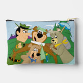 ヨギベアアンドフレンズフレームフォレスト写真 アクセサリーポーチ (裏面)