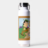 ヨギベアアンドフレンズフレームフォレスト写真 ウォーターボトル (正面)