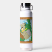 ヨギベアアンドフレンズフレームフォレスト写真 ウォーターボトル (背面)