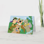 ヨギベアアンドフレンズフレームフォレスト写真 カード (正面)