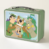 ヨギベアアンドフレンズフレームフォレスト写真 メタルランチボックス (裏面)