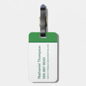 ヨギベアアンドフレンズフレームフォレスト写真 ラゲッジタグ (裏面縦)